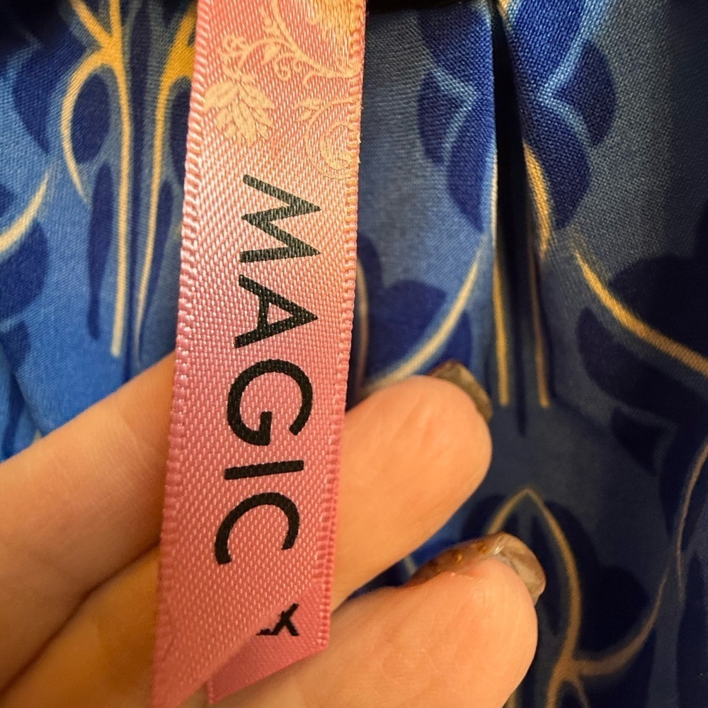 Blue Patterned Maxi Dress - Picture 10 of 10